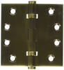 Deltana DSB4B5  4 x 4 in. Square Ball Bearings Hinges, Antique Brass - Solid Brass - 30 Case - Pack of 2