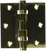 Deltana DSB35B3  Ball Bearings Solid Brass 3 1/2-Inch x 3 1/2-Inch Square Hinge