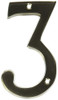 IVES SC23036619 02-3036 4 Inch Brass Classic House Number 3, Satin Nickel