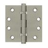 Deltana DSB4B15  4 x 4 in. Square Ball Bearings Hinges, Satin Nickel - Solid Brass - 30 Case - Pack of 2