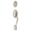 SCHLAGE F92WKF619 F92-WKF Wakefield Exterior Dummy Handle (Interior Side Sold Separately), Satin Nickel