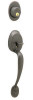 SCHLAGE F92PLY716 F92-PLY Plymouth Dummy Exterior Handleset from the F-Series, Aged Bronze