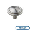 Amerock BP29113G10-10PACK BP29113-10PACK Allison Value Hardware 1-1/4 Inch Diameter Mushroom Cabin, Satin Nickel