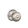 SCHLAGE F40GEO619  Georgian Privacy Knob, Satin Nickel