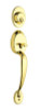 SCHLAGE F92PLY605 F92-PLY Plymouth Dummy Exterior Handleset from the F-Series, Polished Brass