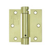 Deltana DSH35U4 3.5 in. x 3.5 in. Single Action Steel Spring Hinge (Set of 10) (Brushed Brass)