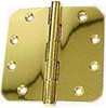 Deltana DSB4R53  4 x 4 x 0.62 in. Radius Hinges, Bright Brass - Solid Brass - 30 Case - Pack of 2