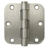 Deltana S35R5HD15  Heavy Duty 3.5" x 3.5" Plain Bearing 5/8" Radius Corners Mortise Hinge - Pair