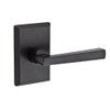 Baldwin FDTAPRSR481  Reserve Full Dummy Lockset x Taper with Rustic Square Rose in Dark Bronze Finish.