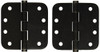 Deltana DSB4R515A  4 x 4 x 0.62 in. Radius Hinges, Antique Nickel - Solid Brass - 30 Case - Pack of 2