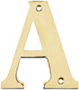 Deltana RL4A-CR003 4 in. Solid Brass Residential Letter (Set of 10) (A - PVD)