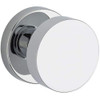 Baldwin PVCONCRR260 PV.CON.CRR Modern Privacy Door Knob Set with Modern Round Rose from the, Polished Chrome
