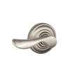 SCHLAGE F170CHP619ANDLH Champagne Left Hand Dummy Lever, Andover Rose, Satin Nickel
