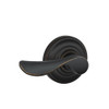 SCHLAGE F10CHP716AND Champagne Passage Lever, Andover Rose, Aged Bronze