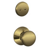 SCHLAGE F94PLY609 F94-PLY Plymouth Knob Dummy Interior Pack from the F-Series, Antique Brass