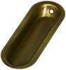 Deltana FP223U5  Oblong 3 1/2-Inch x 11/4-Inch x 5/16-Inch Solid Brass Flush Pull