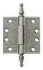 Deltana DSBP44U10B DSBP44 4" x 4" Solid Brass Square Corner Plain Bearing Mortise Hinge - Pair