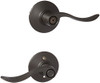 SCHLAGE F40ACC613  Accent Privacy Lever, Oil Rubbed Bronze