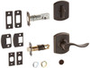 SCHLAGE F59ACC716GRWRH Lock Company Accent Right Handed Lever Single Cylinder Interior Pack w, Aged Bronze
