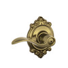 SCHLAGE F40ACC609BRK F40 ACC 609 BRK Brookshire Collection Accent Privacy Lever, Antique Brass
