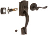 SCHLAGE FE285CAM716ACCRH Camelot Handleset, Lower Half, with Accent Right-Handed Lever (Aged Bronze)