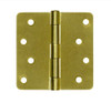 Deltana S44R41B  Value Choice for Indoor Applications Steel 4-Inch x 4-Inch x 1/4-Inch Radius Hinge