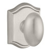 Baldwin PVELLTAR260 PV.ELL.TAR Ellipse Privacy Knobset with Traditional Arch Rose, Polished Chrome