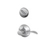 SCHLAGE F59ACC626LH F59 ACC 626 LH Accent Interior Left-Handed Lever with Deadbolt, Brushed Chrome (Interior Half Only)