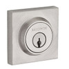 Baldwin SCCSD150S Reserve Single Cylinder Contemporary Square Deadbolt with Smartkey Satin Nickel Finish
