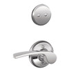 SCHLAGE F94MER625RH  Polished Chrome Merano Lever Right Handed Dummy Interior Pack from the F-Series