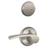SCHLAGE F94MER619RH  Satin Nickel Merano Merano Lever Right Handed Dummy Interior Pack from the F-Series F94-MER-RH