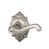 SCHLAGE F170FLA619BRKRH F170 FLA 619 BRK RH Brookshire Collection Right Hand Flair Decorative Trim Lever, Satin Nickel