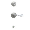 SCHLAGE F59CHP619LH F59 CHP 619 LH Champagne Interior Left-Handed Lever with Deadbolt, Satin Nickel (Interior Half Only)