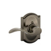 SCHLAGE F170ACC620CAMLH F170 ACC 620 CAM LH Camelot Collection Left Hand Accent Decorative Trim Lever, Antique Pewter