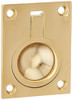 Deltana FRP25CR003  2 1/2-Inch x 1 7/8-Inch Solid Brass Flush Ring Pull.