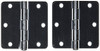 Deltana S35R426D 3.5 in. x 3.5 in. Steel Hinge w Residential Thickness - Pair (Set of 10) (Brushed Chrome)