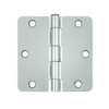 Deltana S35R426 3.5 in. x 3.5 in. Steel Hinge w Residential Thickness - Pair (Set of 10) (Chrome).