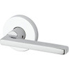 Baldwin ENSQUCRR260 EN.SQU.CRR Square Keyed Entry Single Cylinder Leverset with Contemporary, Polished Chrome