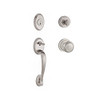 Baldwin SCCOLXTRATRR150  Reserve Single Cylinder Handleset Columbus x Traditional with Traditional Round Rose in Satin Nickel Finish