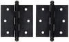 Deltana CH2525U10B 2.5 in. x 2 in. Solid Brass Cabinet Hinge w Ball Tips - Pair (Set of 10) (Oil Rubbed Bronze)