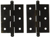 Deltana CH2520U10B CH2520 2-1/2" x 2" Solid Brass Cabinet Hinge with Ball Tip Finials, Oil Rubbed Bronze