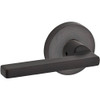 Baldwin ENSQUCRR112 Reserve Entry Square Lever and Contemporary Round Rose Venetian Bronze Finish