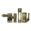 Deltana CF66U5 Medium Window Lock w Casement Fastener (Set of 10) (Antique Brass)