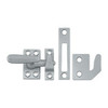 Deltana CF066U26D CF066 Small 4 Piece Solid Brass Window Casement Fastener, Brushed Chrome.