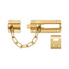 Deltana CDG35CR003 Solid Brass Chain & Doorbolt Door Guard (Set of 10) (PVD)