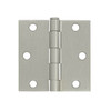 Deltana S33U15-R 3 in. x 3 in. Residential Square Steel Hinge - Pair (Set of 10) (Satin Nickel)