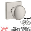 Baldwin ENROUCSR150 Reserve Satin Nickel Keyed Entry Set with Round Knob