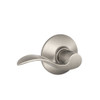 SCHLAGE F10ACC619 Lever Lock Passage Accent Satin Nickel Left Or Right Handed Ada Compliant Ansi Gr 2