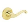 SCHLAGE J170LAS605RH Dexter J170-LAS-RH Single Dummy Right Handed Lever from the LaSalle Series, Polished Brass