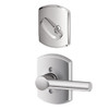 SCHLAGE F59BRW625GRW Lock Company Interior Pack Broadway Lever Single Cylinder Interior Pack with Decorative Greenwich Rose from the F-Series